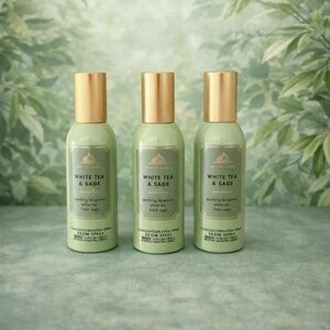 Bath & body Works, white tea and sage room sprays